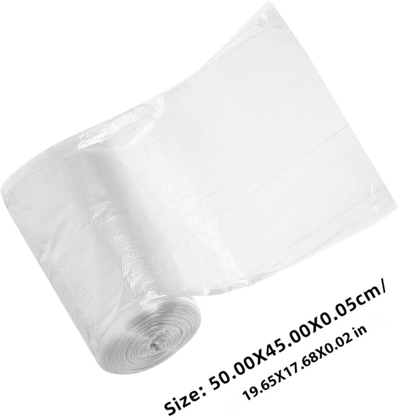 Thickened White Trash Bags 45x50cm 150pcs Sturdy Small Garbage Can Liners For Home Kitchen - Image 2